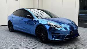 Blue Car Wrap